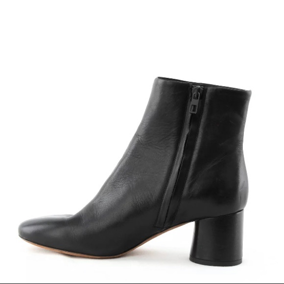 VINCE Black Leather Tillie Booties - Picture 6 of 14